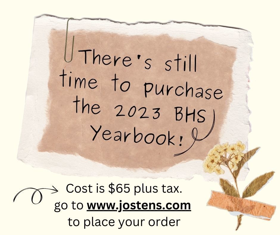 BHS Yearbooks Still Available for Purchase