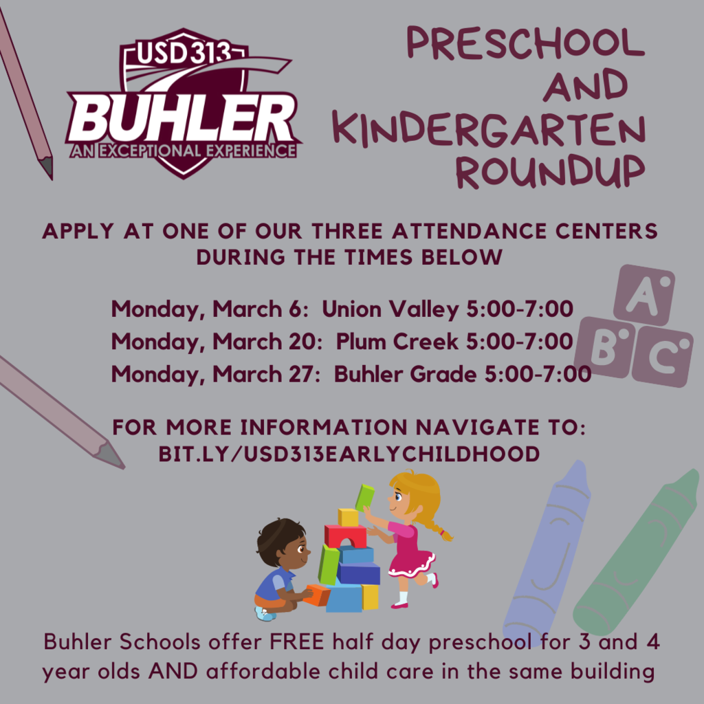Buhler preschool and kindergarten roundups